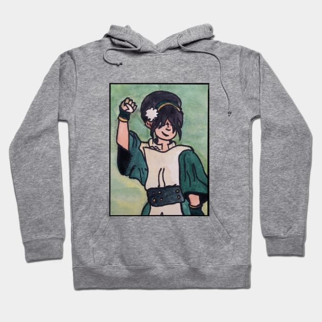 The Last Paintbender: Toph Art Nouveau Hoodie by TheDoodlemancer